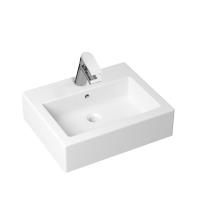 Комплект 2 в 1 Lavinia Boho Bathroom Sink 21510331, накладная фарфоровая раковина 50.5 см, смеситель