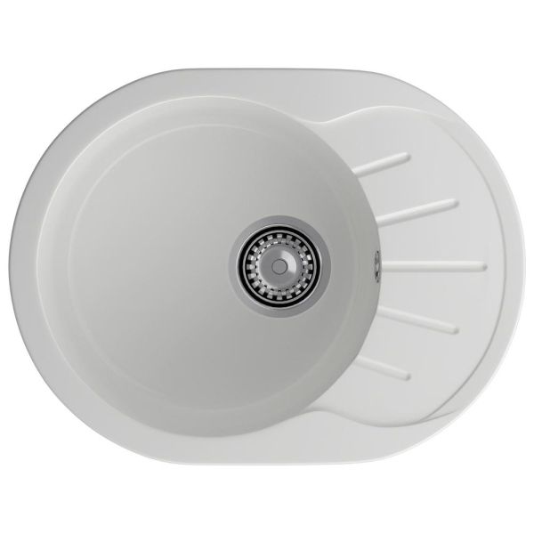 Кухонная мойка GranFest RONDO 580L, иней