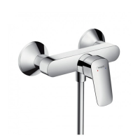 Смеситель для душа, Hansgrohe, Logis, тип открывания воды-рычажный, тип регулирования воды-керамический картридж, монтаж-вертикальный (настенный), отверстия для монтажа-2, цвет-хром Смеситель для душа, Hansgrohe, Logis, тип открывания воды-рычажный, тип регулирования воды-керамический картридж, монтаж-вертикальный (настенный), отверстия для монтажа-2, цвет-хром