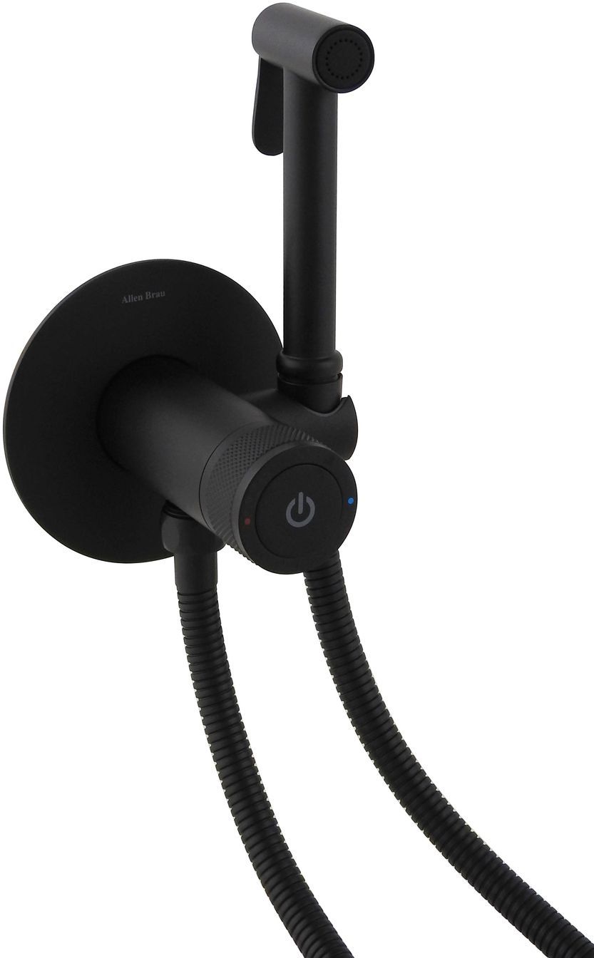 Смеситель с гигиеническим душем Allen Brau Liberty 5.33005-31 (с внутренней частью) черный матовый