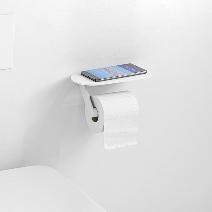Бумагодержатель, Hansgrohe, WallStoris, без крышки, ширина, мм-230, глубина, мм-100, высота, мм-97, тип установки-настенный, цвет-белый матовый Бумагодержатель, Hansgrohe, WallStoris, без крышки, ширина, мм-230, глубина, мм-100, высота, мм-97, тип установки-настенный, цвет-белый матовый