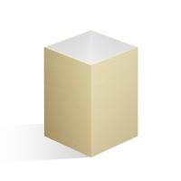 Decor Walther DW 362 Бокс универсальный 6x6x9см, цвет: золото матовое