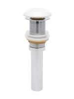 AQM7002-0W Донный клапан без перелива, керамическая накладка, цвет белый AQM7002-0W Донный клапан без перелива, керамическая накладка, цвет белый