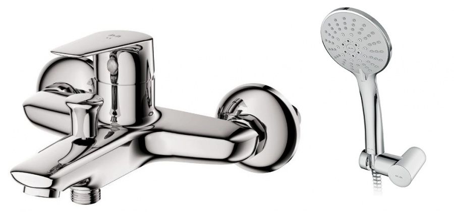 F85E15000 Joy, смеситель для ванны/душа, душевой набор, хром, шт. F85E15000 Joy, смеситель для ванны/душа, душевой набор, хром, шт.
