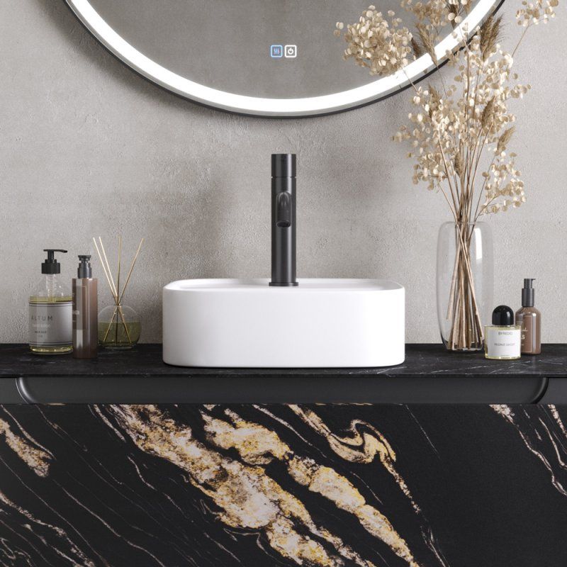 Раковина накладная керамическая, Белая матовая CZR-6615-BO, артикул CZR-6615-BO