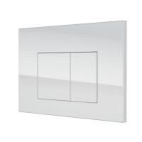 Кнопка смыва Nikel Ceramic White  для инсталляции Hasvik (Хасвик), ABS пластик