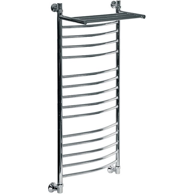 Водяной полотенцесушитель Ника Arc ЛД/ВП (г2) 120x60 с полкой Хром Водяной полотенцесушитель Ника Arc ЛД/ВП (г2) 120x60 с полкой Хром