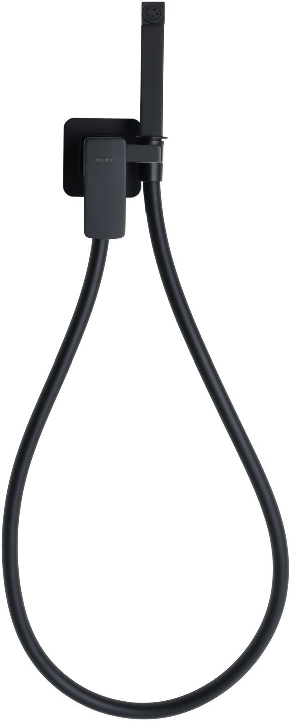 Смеситель с гигиеническим душем Allen Brau Infinity 5.21005-31 (с внутренней частью) черный матовый, артикул 5.21005-31