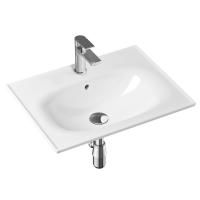 Комплект 4 в 1 Lavinia Boho Bathroom Sink 21510353, врезная фарфоровая раковина 60 см, смеситель, латунный сифон, донный клапан quick-clac