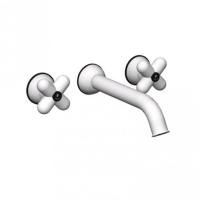 Fantini I Balocchi Смеситель для раковины, встраиваемый, на 3 отв,, излив 200мм (наружняя часть), цвет: белый матовый