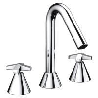 Nicolazzi Star  Смеситель для раковины на 3 отв, излив 131мм, цвет хром