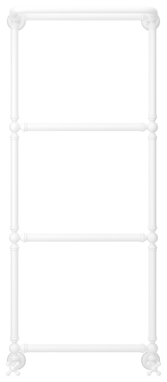 Полотенцесушитель, Сунержа, Ренессанс 1386, водяной, ширина, мм-572, глубина, мм-246, высота, мм-1333, межосевое расстояние-500, подключение-нижнее, мощность, Вт-339, присоединительный размер-НР G 1/2" / НР G 3/4" (эксцентрик), материал-нержавеющая сталь,