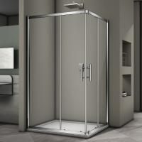 Душевой угол Veconi Rovigo RV-30, 1200x800x1900 хром, стекло прозрачное