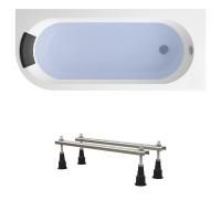 Комплект 3 в 1 Lavinia Boho Art II S1-371317PR, акриловая ванна 170x72,5 см (правый разворот), усиленные металлические ножки с монтажным набором, мягкий силиконовый подголовник
