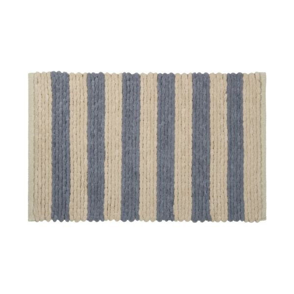 Коврик для ванной комнаты FIXSEN AMBER FX-8040W, синий/бежевый
