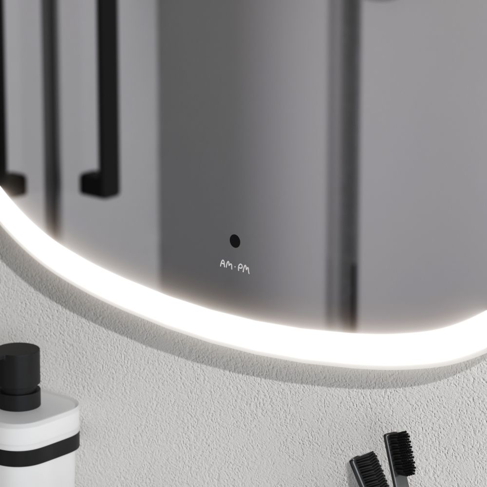 M8FMOX0651WGH Зеркало универсальное с контурной LED-подсветкой, ИК- сенсором, вытянутое, 65*124см