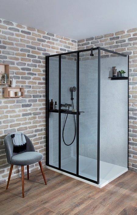 Душевое ограждение JACOB DELAFON NOUVELLE (40*) E94WS40-MZ (зеркальное) ССП, шт