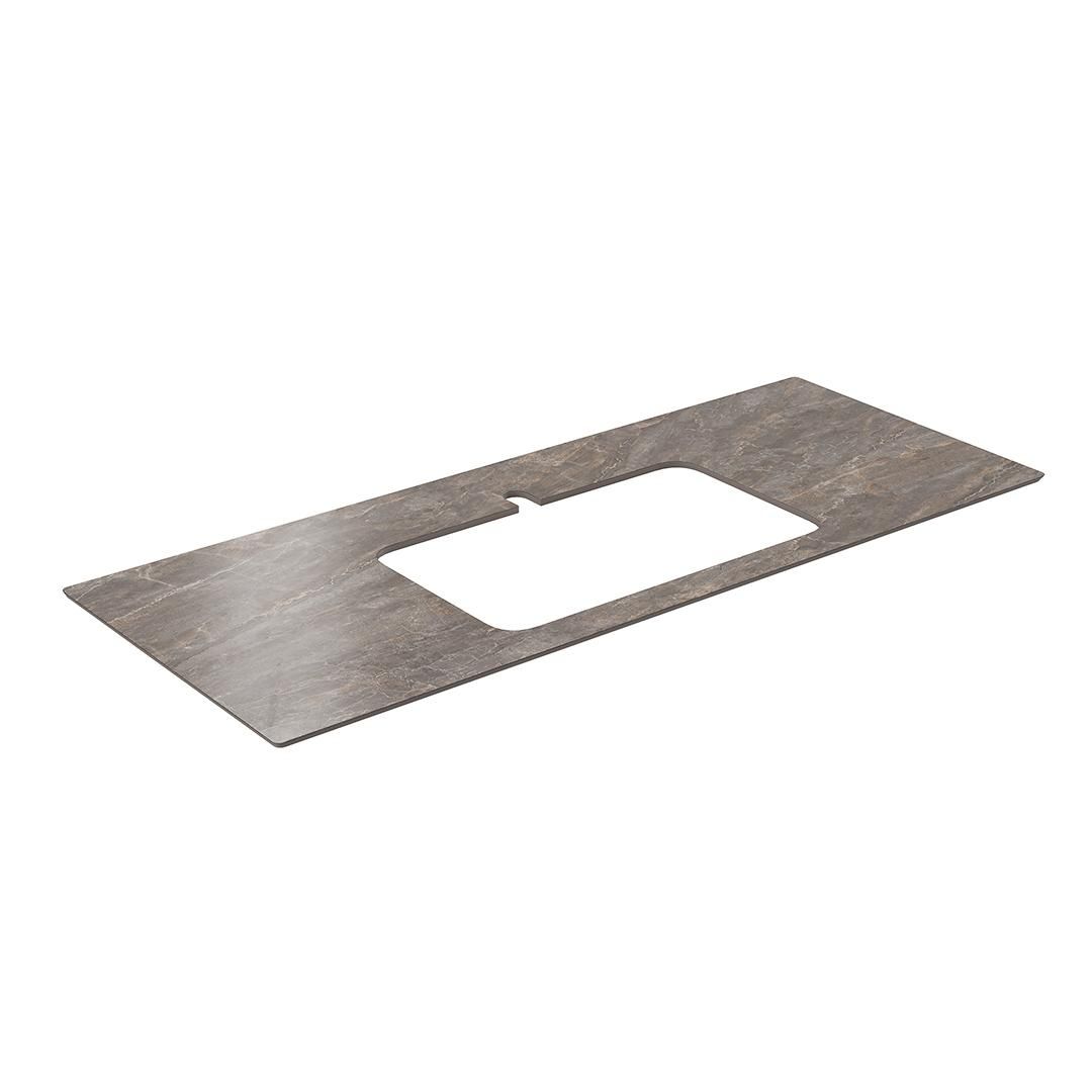 Спец.декоративное изделие для раковин, встраиваемых сверху 120 см Парнас пепельный лаппаированный