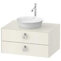 Duravit White Tulip  Тумбочка подвесная, 408x800x550 мм, 2 ящика с ручкой, цвет: Nordic White HighGloss