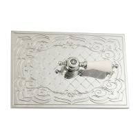 OTTONE CLASSIC EXPERT Декор. панель "СЕТКА" h145x217мм. с отв.д/ручки, хром/декор 1 (БЕЗ РУЧКИ)