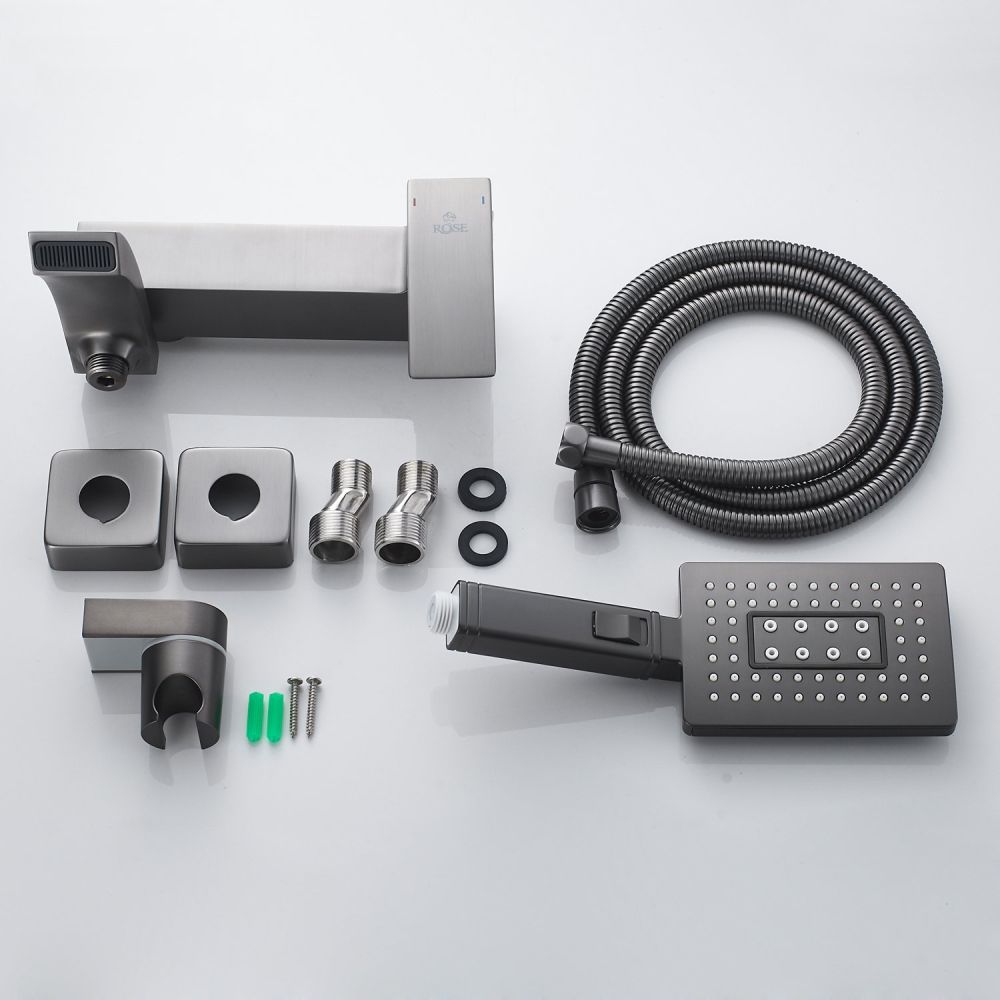 Смеситель для ванны Rose R1552T, пепельный