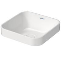 Duravit Happy D.2 Plus Раковина квадратная 400мм, без перелива,с выпуском с керамической крышкой цвет внутри - белый, снаружи - белый