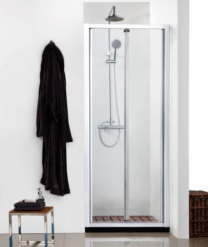 Душевая дверь Bravat Line 100 BD100.4121A профиль Хром стекло прозрачное