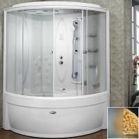 Душевой бокс Radomir Вирсавия 170x125 L 1-04-1-1-0-0671 профиль Белый стекло матовое