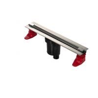 Желоб BERGES водосток SUPER Slim 500, хром глянец, S-сифон D50/105 H50 вертикальный Желоб BERGES водосток SUPER Slim 500, хром глянец, S-сифон D50/105 H50 вертикальный