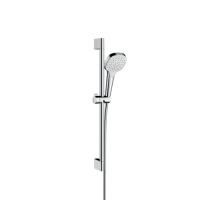 Душевой гарнитур, Hansgrohe, Croma Select E, размер штанги, мм-650, размер шланга, мм-1600, диаметр ручного душа, мм-110, количество режимов-1, тип струи-Rain, комплектация-упорный подшипник, предотвращающий перекручивание душевого шланга, хромированные н Душевой гарнитур, Hansgrohe, Croma Select E, размер штанги, мм-650, размер шланга, мм-1600, диаметр ручного душа, мм-110, количество режимов-1, тип струи-Rain, комплектация-упорный подшипник, предотвращающий перекручивание душевого шланга, хромированные н