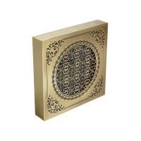 VENTILATORO Вентилятор для ванной комнаты D120 mm, с декоративной решеткой 180x180 mm, бронза