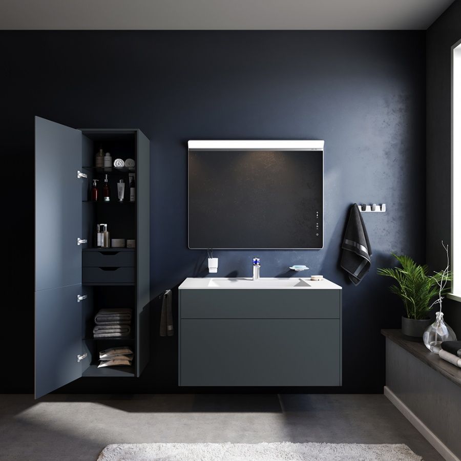 M50ACHX0406GM Inspire V2.0, шкаф-колонна, универсальный, подвесной, 40 см, push-to-open, графит мато M50ACHX0406GM Inspire V2.0, шкаф-колонна, универсальный, подвесной, 40 см, push-to-open, графит мато