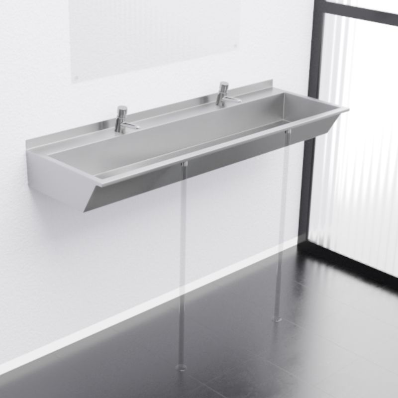 Раковина коллективная Тругор 1,2 м правая, сатин, артикул Раковина кол-ная L=1,2пра1,2