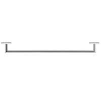 Полотенцедержатель Duravit Karree 60 0099591000 Хром Полотенцедержатель Duravit Karree 60 0099591000 Хром