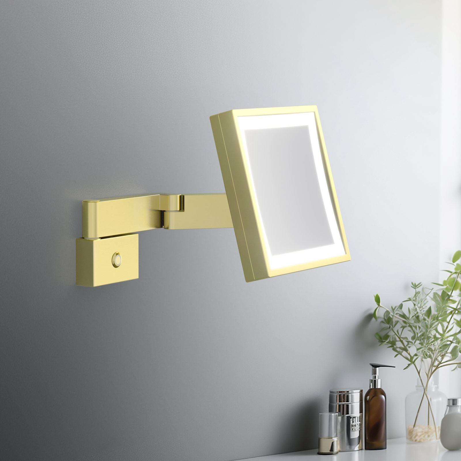 Зеркало с подсветкой Timo Selene 17074/17 золото матовое, артикул 17074/17