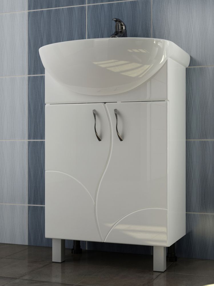 Тумба под раковину напольная VIGO Alessandro tn.ALE.UYU.55.2D, 55 см, артикул tn.ALE.UYU.55.2D