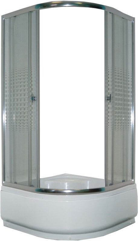 Душевой уголок Parly Z901 90х195 профиль Полированный алюминиевый стекло прозрачное