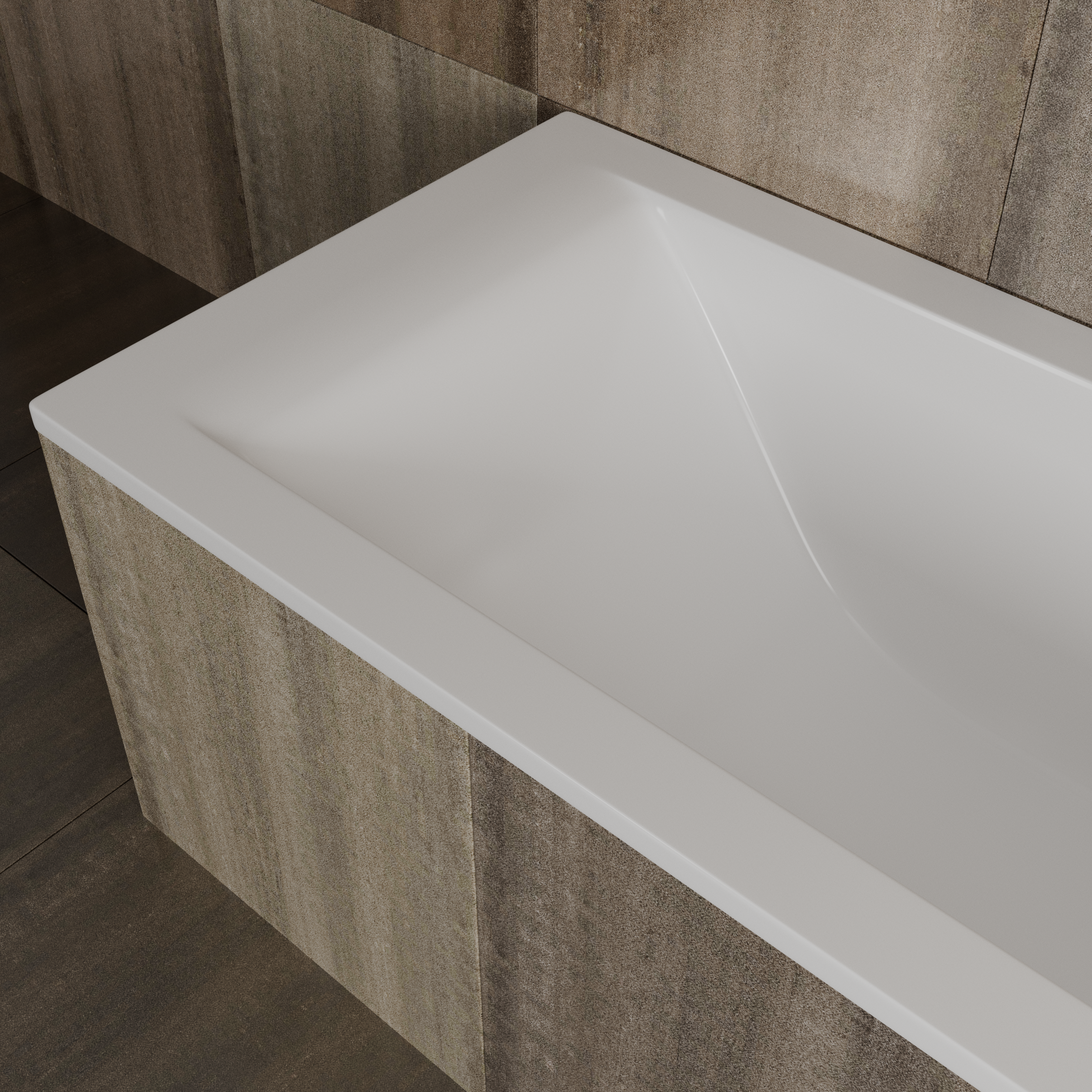 Ванна из литьевого мрамора Delice Diapason 1700х800