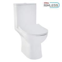 Унитаз компакт безободковый GURAL Tria Slim с Soft Close TR24KLZ01-SL&TR02RZV01