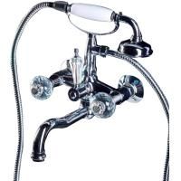 Смеситель для ванны (душевой комплект)FLORA, хром_Комплект