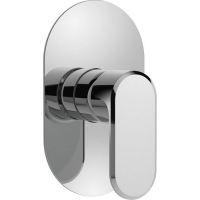 Смеситель для душа, Cisal, Lineaviva, тип открывания воды-однорычажный, тип установки-встраиваемый, внутренняя часть-необходимо заказать, цвет-Chrome