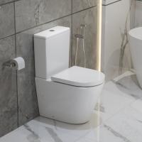 Унитаз-компакт безободковый со смывом TORNADO BelBagno FLAY-TOR Унитаз-компакт безободковый со смывом TORNADO BelBagno FLAY-TOR
