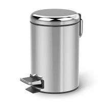 Ведро, Decor Walther, ширина, мм-170, глубина, мм-224010, высота, мм-260, с крышкой, цвет-Stainless steel polished