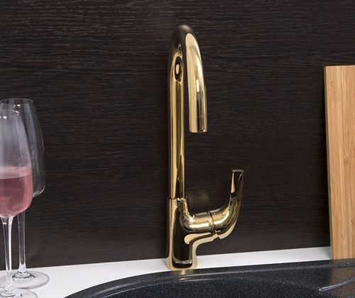 Смеситель для кухни WasserKRAFT Sauer 7107 Золото глянцевое