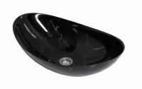 Раковина накладная Орион, черный мрамор