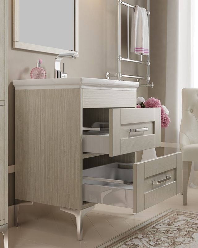 Тумба с раковиной SanVit Прованс 120 kprov120 Черное дерево Тумба с раковиной SanVit Прованс 120 kprov120 Черное дерево