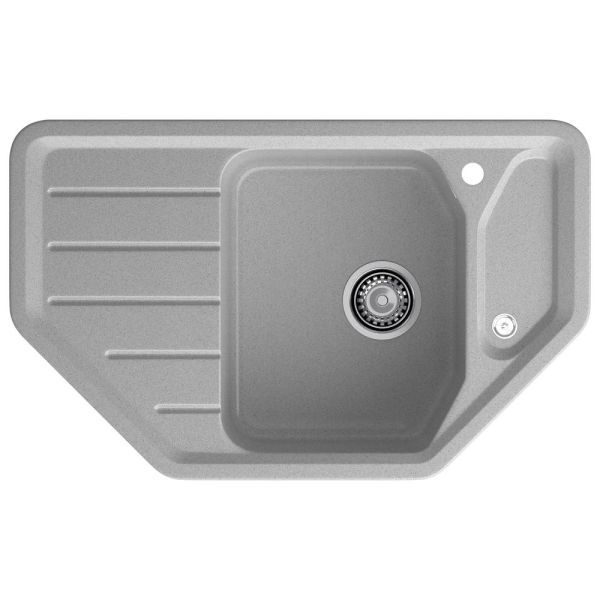 Кухонная мойка GranFest CORNER 800E, серый