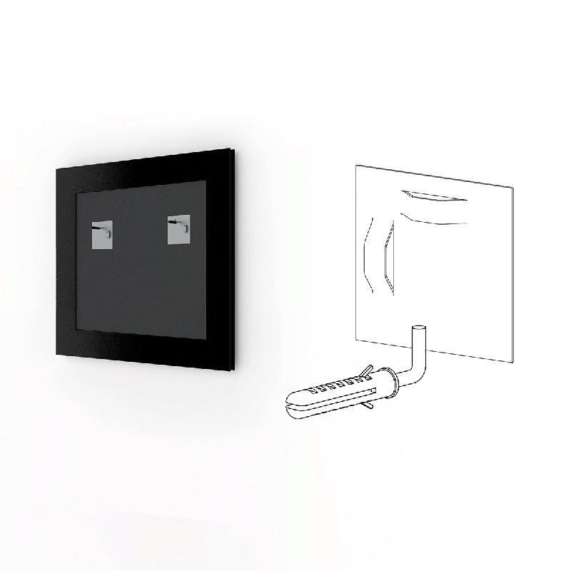 Зеркало Evoform Definite 60х60 Черненое серебро