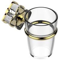 THG PETALE DE CRISTAL CLAIR LISERE DORE Стакан стеклянный, подвесной, цвет полированный хром