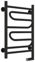 Полотенцесушитель электрический "ЭЛЕГИЯ 2.0" 600х400 / МЭМ правый (Матовый черный)
